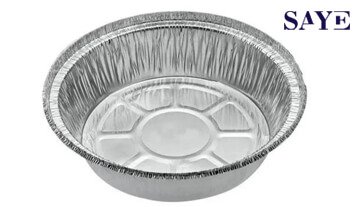 7inch Silver Round Aluminum Foil Container (Base Only)